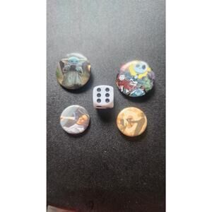 Lot of 4 Pop Culture Pins – Grogu, Jack Skellington, American Psycho,